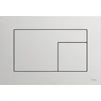 Tece Bedieningsplaat velvet met duospoeltechniek grigio efeso