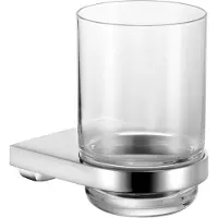 Keuco Collection Moll - Tandenborstelbeker met houder, glas/chroom 12750019000