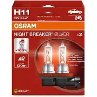 Osram Automotive 4062172387699 Halogeenlamp Night Breaker Silver H11 55 W 12 V