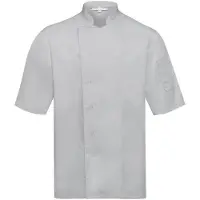Greiff 5562 Koksbuis Korte Mouwen Verborgen Drukknopen Gastro | Maat: 4XL