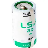 Saft LSH 20 lithiumbatterij, 3.6V, primair type LSH20, met U-vormige aansluitingen
