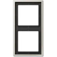 JUNG ES2982 Afdekking Frame 2-voudig RVS 1 stuk(s)