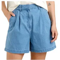 DEDICATED - Women's Shorts Djupvik Denim - Short S, blauw