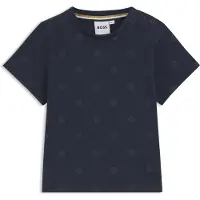 BOSS Kattoenen T-shirt voor kinderen met Double B-monogrammen over het geheel