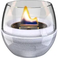 Tenderflame Tulip 14 Tafelhaard - Blue Reactive Porcelain - Tenderfuel - Bio-Ethanol Alternatief - Rookvrij, veilig, schoon en geurarm