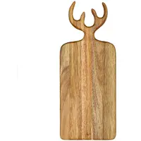 HOLM Serveerplank met Handvat – Houten Snij- en Borrelplank voor Kaas, Tapas & Snacks – Rustiek & Functioneel Design – Acaciahout – FSC Gecertificeerd – 44 x 18 x 1,5 cm – Hout