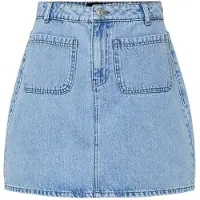 Pieces Rok 'SKY' blauw denim