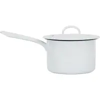 Kockums Jernverk Kockums steelpan met lang handvat 2,3 l Kockums White (wit)