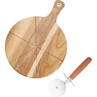 Dorre Sade pizzaset pizzasnijder snijplank Ø32 cm Acacia