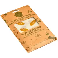 Bee's Wax Huishoudfolie Brood Wrap Geel Bruin 43 x 58 cm