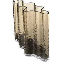 Cooee Design Gry Wide Vaas H19 Cm - Vazen Mondgeblazen Glas Cognac - TH-05-02-CG