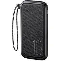 Usams Powerbank PB56 10000mAh 2xUSB / USB-C / MicroUSB Snelladen zwart/zwart 10KCD15001 (US-CD150)