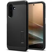 Spigen Tough Armor Hoesje Geschikt voor Samsung Galaxy A36 - Back Cover met Kickstand Zwart