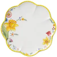 Villeroy & Boch 6x Villeroy & Boch Spring Awakening Ontbijtbord, Bord, Wit