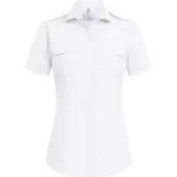 Greiff 6571 Pilootblouse Korte Mouw Regular Fit Dames Essentials - Simple | Maat: 48