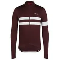 Rapha Brevet Jersey Bruin/Wit herenstrui met lange mouwen