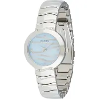 GUESS Analoog horloge lichtblauw / zilver