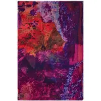 Desigual Sjaal donkerblauw / lila / sering / rood
