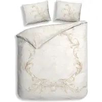 Heckett & Lane Heckettlane Lauren Dekbedovertrek 240x220 Off-White Katoen Satijn