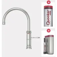 Quooker Cube Classic Fusion round RVS met Combi reservoir