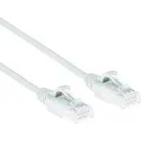 ACT DC8905 LSZH U/UTP CAT6 Datacenter Slimline Patchkabel Snagless | RJ45 connectoren | Wit | 5 meter