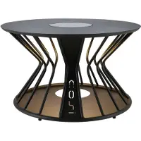 Cosi Fires Cosilumia loungetafel met verlichting Ø70 x 41 cm - black