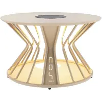Cosi Cosilumia loungetafel met verlichting Ø70 x 41 cm - sandy beige