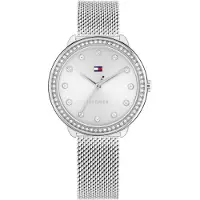 Tommy Hilfiger Analoog horloge 'DEMI' zilver / transparant / wit