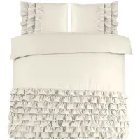 Dreamhouse Dekbedovertrek Cyprus Creme - 200 x 200 cm