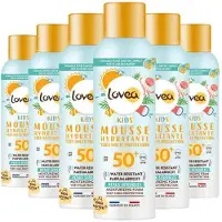 Lovea 6x Sun Zonnebrand Kids Mousse Very High Protection Spf 50+ 150 Ml