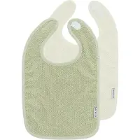 Meyco Slabber Popcorn Natural/Soft Olive 2-pack