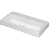 Ink wastafel momento polystone met 1 kraangat 90 cmx45 cmx9 cm glans wit 3421021