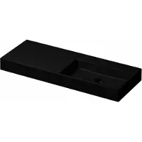 Ink Wastafel united 1200x450x110 mm mat zwart 0206464