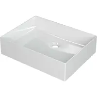 Ink Wastafel Unlimited Porselein zonder kraangat 50 cm x 38 cm x 11 cm Glans wit 0203011