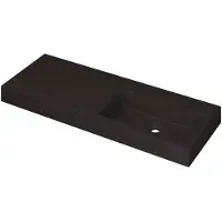Ink Wastafel momento 1200x450x90 mm quartz zwart 3421248