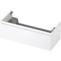 Ink Onderkast 1 lade greeploos gelakt 45gr 100 cm x 45 cm x 35 cm Mat wit 1240130