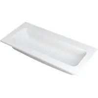 Ink wastafel faktor polystone centraal zonder kraangat 100 cmx45 cmx1,5 cm mat wit 3407210