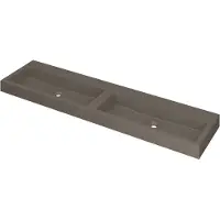 Ink wastafel momento quartz zonder kraangat 180 cmx45 cmx9 cm quartz beton 3421470