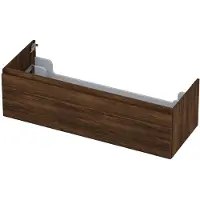 Ink Onderkast 1 lade greeploos met houten keerlijst 120 cm x 45 cm x 35 cm Koper eiken 1257560