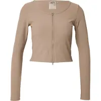 Aim'n Gebreid sportvest lichtbruin