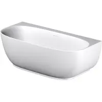 Riho Half Vrijstaand Ligbad Phatos B2W 170x80x57 cm Incl. Pop Up Waste, Sifon en Afvoer Glans Wit