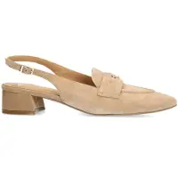 Manfield Beige suède slingbacks | Maat 39