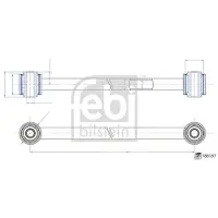 FEBI BILSTEIN 188187 Stang / Steun wielophanging