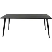 Venture Home Dipp eetkamertafel 90x180cm zwart.