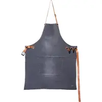 Dutchdeluxes Schort Dutchdeluxes Amazing Apron BBQ Style Denim Washed Grey