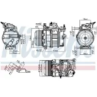 Nissens Compressor, airconditioning 891106