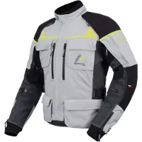 Rukka Ecuado-R motorjas, textiel, lichtgrijs/neon, maat 48