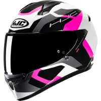 HJC C10 Tins Zwart Wit Roze Integraalhelm Maat S