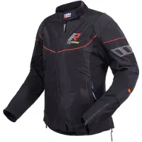 Rukka AirGobina 2.0 Dames Zwart Rood Textiele Motorjas Maat 40