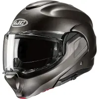 HJC F100 Solid Semi Flat Titanium Systeemhelm Maat XS